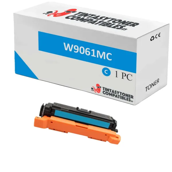 Producto Tóner compatible HP W9061MC Cian · 12.500 páginas Imagen