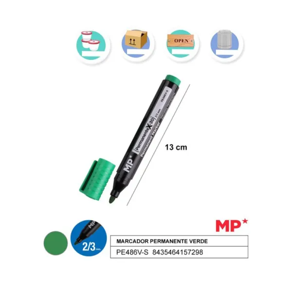 Producto Marcador Permanente Superior Verde MP Imagen