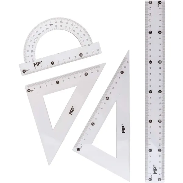 Producto Estuche con Regla, Escuadra, Cartabón y Semicírculo Imagen