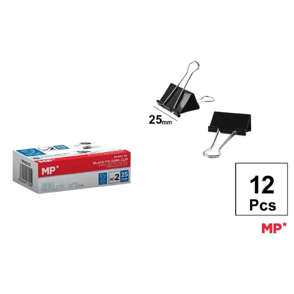 Produto Pinza Abatible Negro 25 mm 12 Uds. Imagem