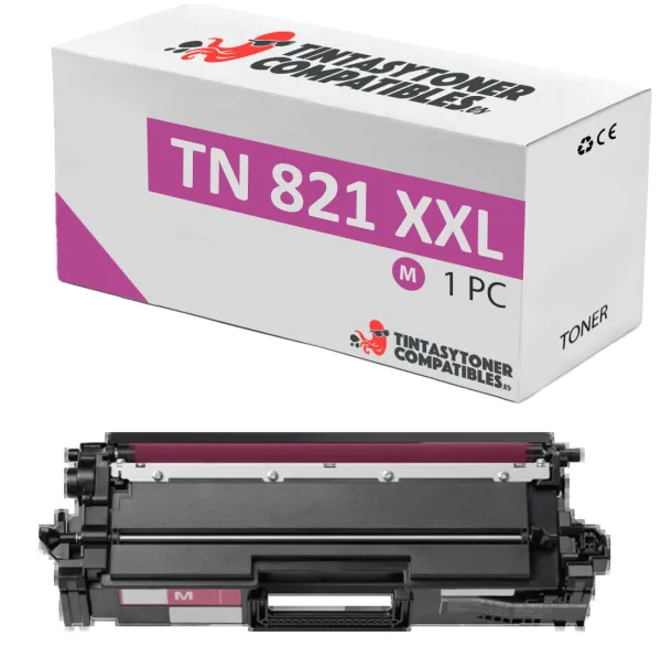 Product Tóner compatible Brother TN821XXLM Magenta · 12.000 páginas Image