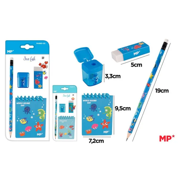 Producto Set de Escritura Decoración Peces Océano MP Imagen