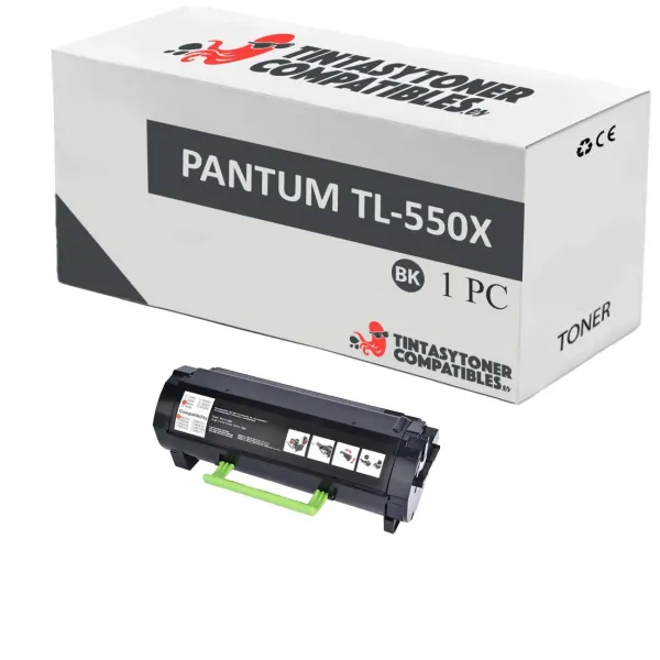 Product Tóner compatible Pantum TL-550X Negro · 15.000 páginas Image