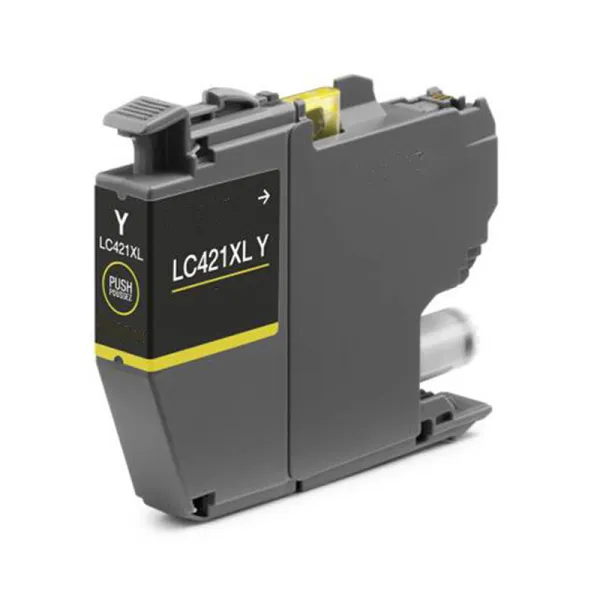 Producto Cartucho de tinta compatible Brother LC421XLY Amarillo · 500 páginas Imagen