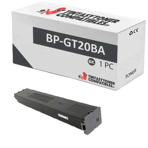 Produto Tóner compatible Sharp BP-GT20BA Negro · 18.000 páginas Imagem