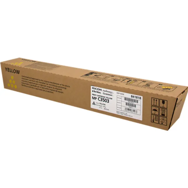 Producto Tóner original Ricoh Aficio MP C3003 / MP C3503 / MP C3504 / MP C4504 / MP C5504 / MP C6004 amarillo Imagen