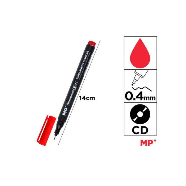 Producto Marcador CD punta fina rojo MP Imagen