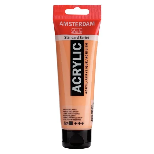 Product Amsterdam Pintura Acrílica Amarillo Nápoles Rojo 120 ml Image