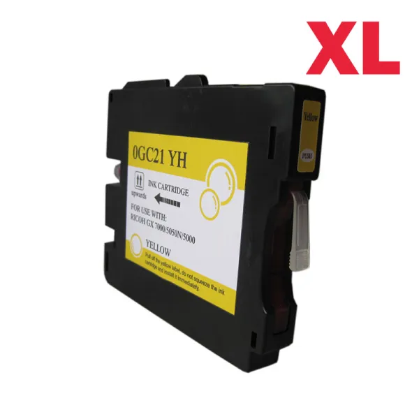 Producto Cartucho de tinta compatible Ricoh 405539 Amarillo · 64 ml Imagen