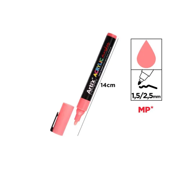 Producto Rotulador Acrílico Coral Artix Imagen