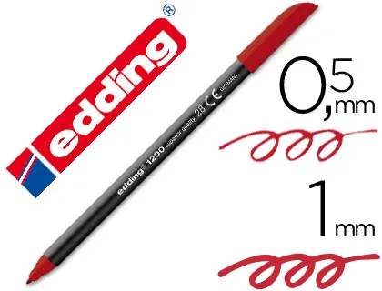 Producto Rotulador Edding 1200 rojo ingles Imagen