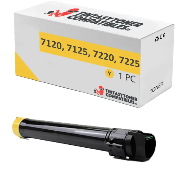 Producto Tóner compatible Xerox 006R01458 Amarillo · 15.000 páginas Imagen