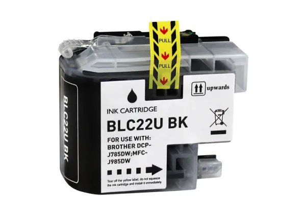 Produto Cartucho de tinta compatible Brother LC22UBK Negro · 2.400 páginas Imagem