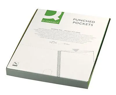 Producto Q-Connect fundas portadocumentos 100 unds A4 50 mc multitaladro Imagen