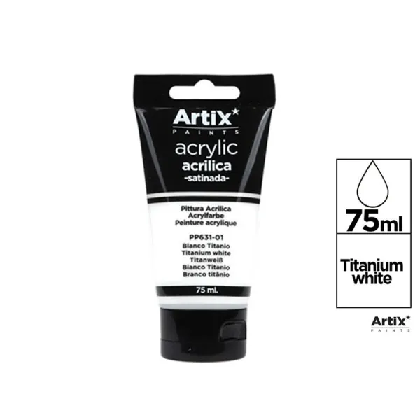 Producto Pintura acrilica blanca 75ML Artix Imagen