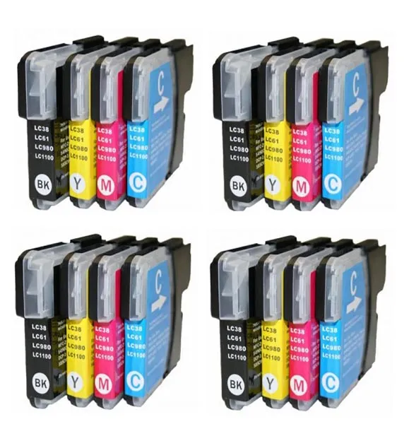 Product Compatible Pack 16 x Brother LC1100 / LC980 Image