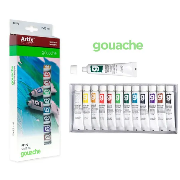 Producto Gouache Tempera 12 Tubos Imagen
