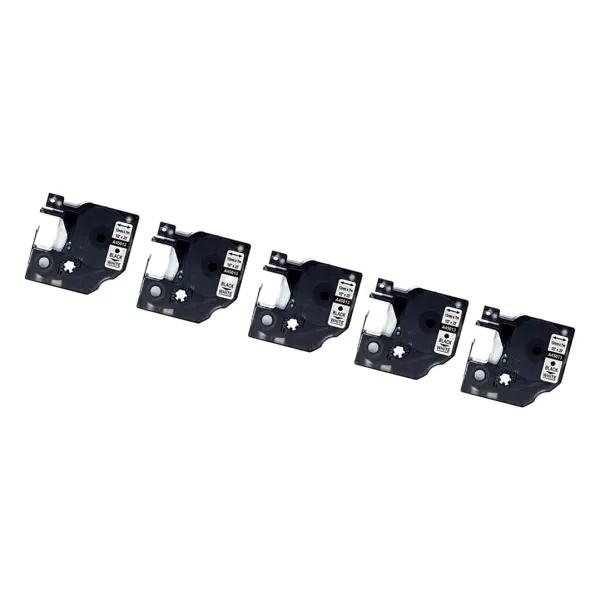 Producto Pack 5 cintas compatibles DYMO D1 45013 / Blanco negro / blanco Imagen