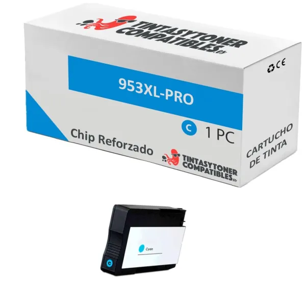 Producto Cartucho de tinta compatible HP F6U16AE Cian · 26 ml Imagen
