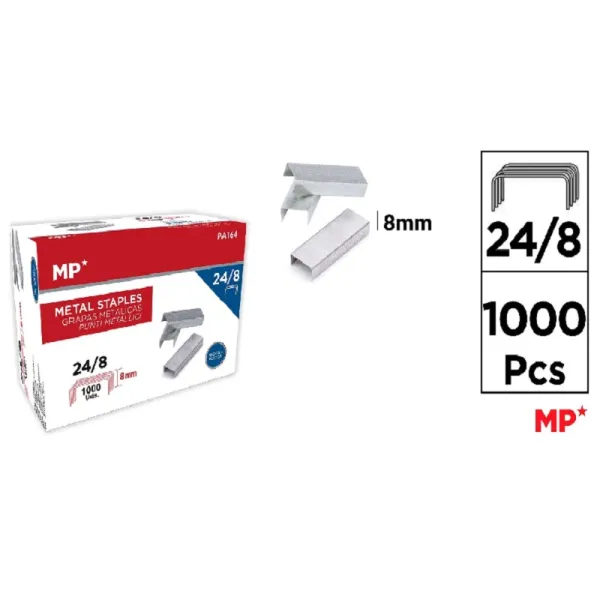 Producto Caja de 1000 Grapas 24/8 Metálicas MP Imagen