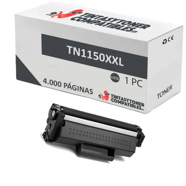Producto Tóner compatible Brother BT-TN-1150-XXL Negro · 4.000 páginas Imagen
