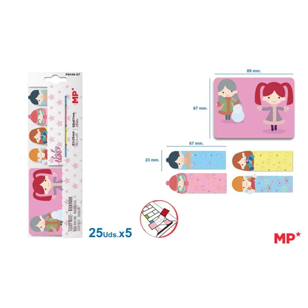 Producto Notas adhesivas decoradas baby love Imagen