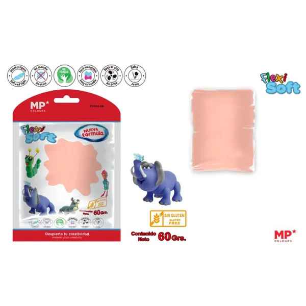 Producto Pasta para Modelar Salmón Claro Flexi Soft 60g Imagen