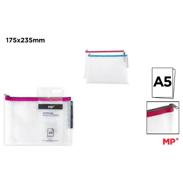 Producto Bolsa A5 Transparente Eva con Cierre Cremallera Imagen