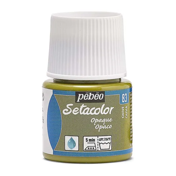 Producto Pintura Pébéo Setacolor Opaco Olivo 45 ml Imagen