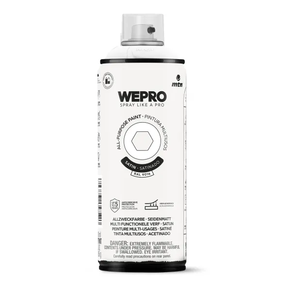 Produto Spray MTN WEPRO Solvent Satinado BLANCO IGLÚ - RAL 9016 Imagem