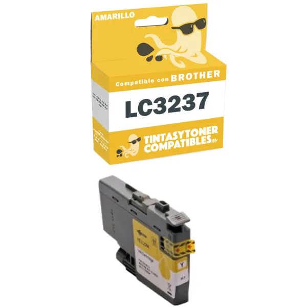 Product Cartucho de tinta compatible Brother LC3237Y Amarillo · 1.500 páginas Image