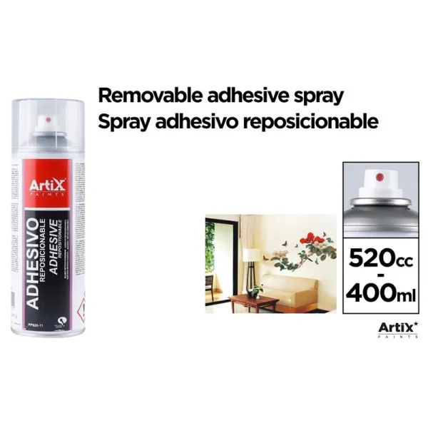 Product Spray Adhesivo Reposicionable 400ml Artix Image