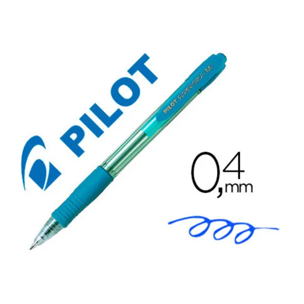 Producto Pilot super grip retractil celeste Imagen