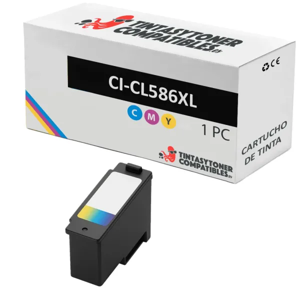 Producto Cartucho de tinta compatible Canon 6226C001 Tricolor · 300 páginas Imagen