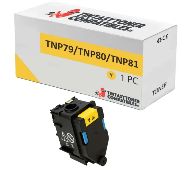 Producto Tóner compatible Konica Minolta AAJW251 Amarillo · 9.000 páginas Imagen