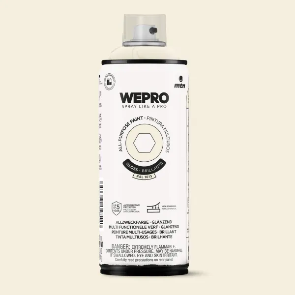 Producto Spray MTN WEPRO Solvent Brillante AMARILLO SOJA - RAL 1013 Imagen