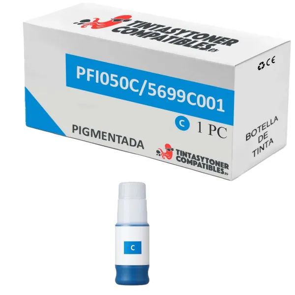 Producto Botella de tinta compatible Canon PFI050C · 70 ml Imagen