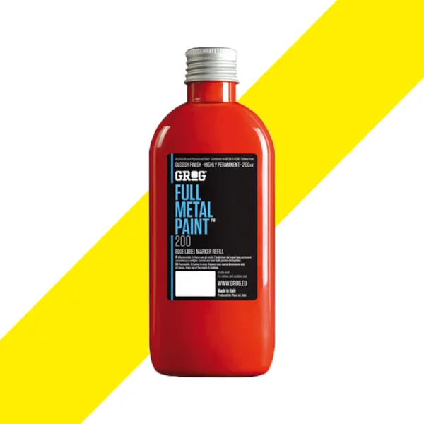 Producto GROG Full Metal Paint Flash Yellow 200 ml Imagen