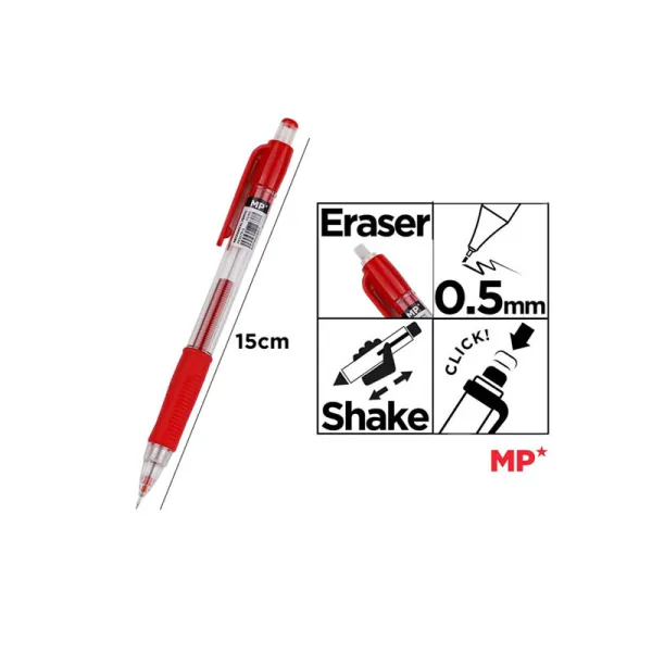 Producto Portaminas de Fácil Agarre 0.5 mm Rojo MP Imagen