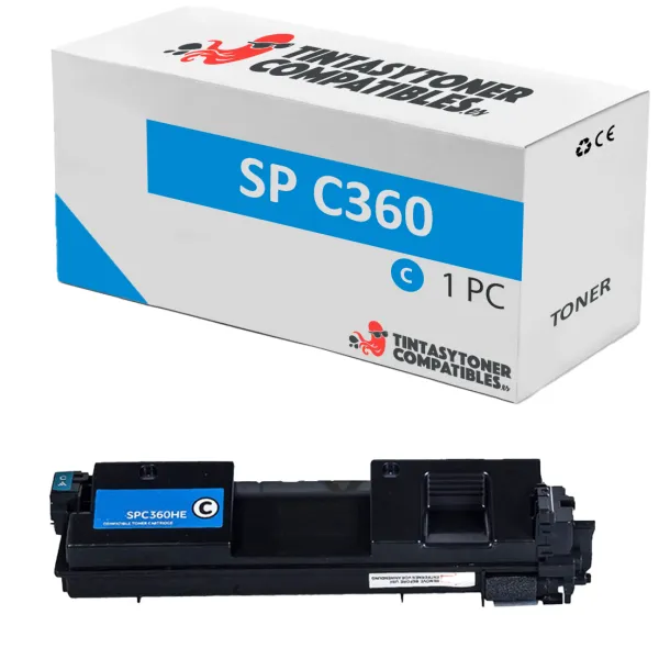 Product Tóner compatible Ricoh 408185 Cian · 5.000 páginas Image