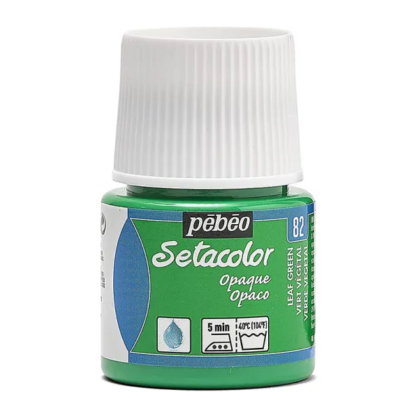 Producto Pintura Pébéo Setacolor Opaco Verde Vegetal 45 ml Imagen