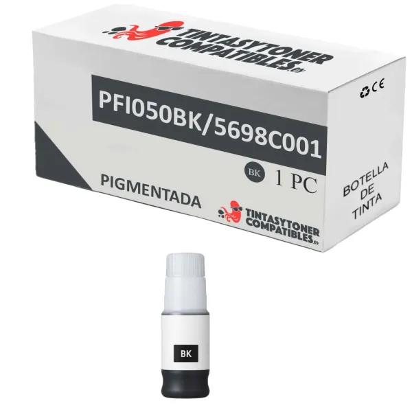 Producto Botella de tinta compatible Canon PFI050BK · 70 ml Imagen