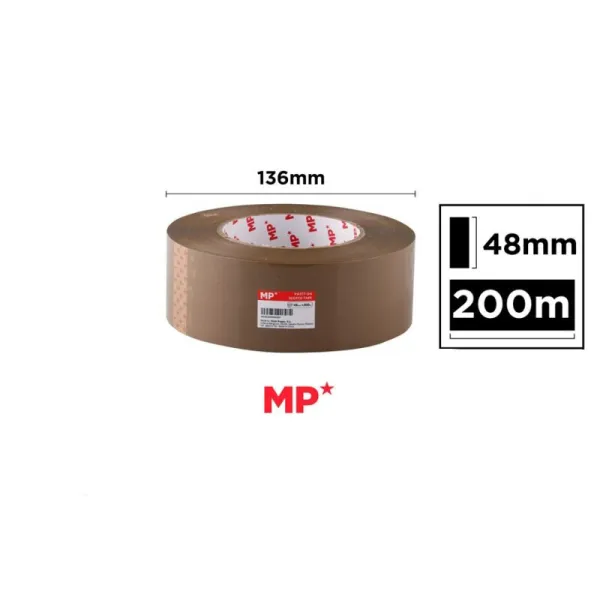 Producto Precinto Adhesivo Marrón 48 mm x 200 m MP Cinta de Embalaje Imagen