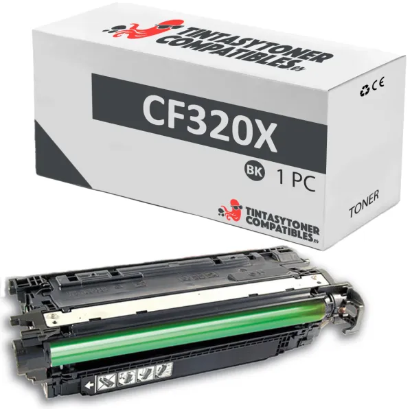 Produto Tóner compatible HP CF320X Negro · 21.000 páginas Imagem