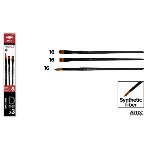 Produto Pincel Profesional Sintetico 3u (16, 16, 16) Imagem
