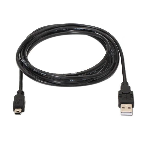 Producto Cable USB 2.0 - Tipo A Macho a Mini B Macho 1.8m Negro Aisens Imagen