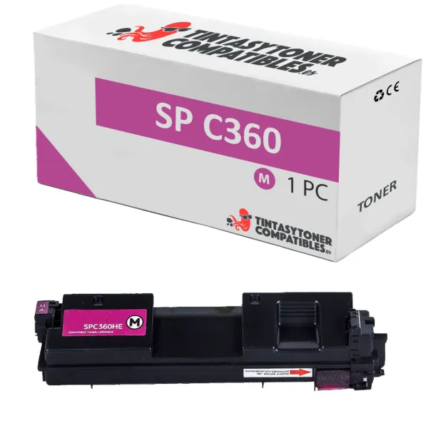 Produto Tóner compatible Ricoh 408186 Magenta · 5.000 páginas Imagem