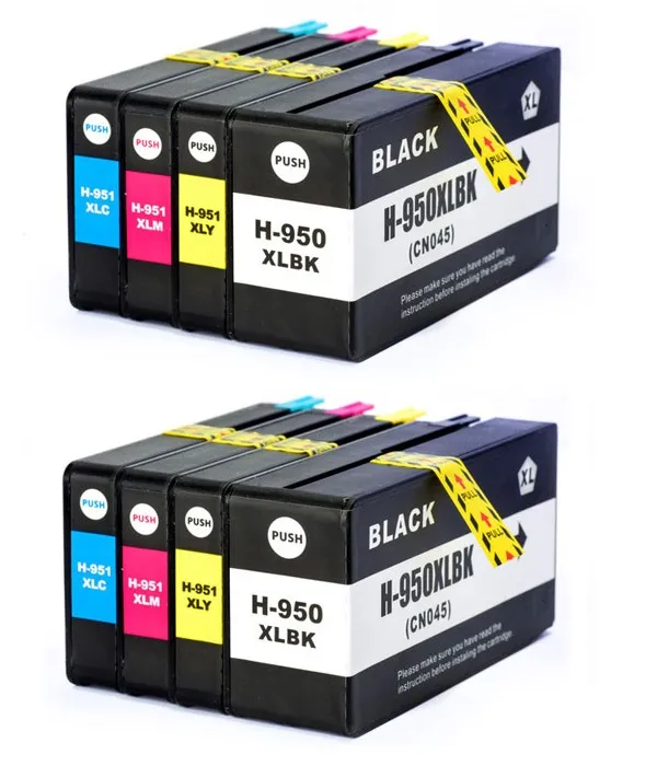 Produto Compatible Pack 8 x HP 950 XL Y 951 XL Imagem