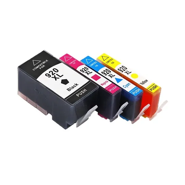 Producto Pack 4 cartuchos de tinta compatibles HP 920 XL amarillo, magenta, negro y cian Imagen