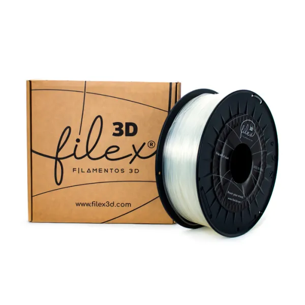 Producto Filamento Filex3d PLA 850 1KG 1.75 Transparente Imagen